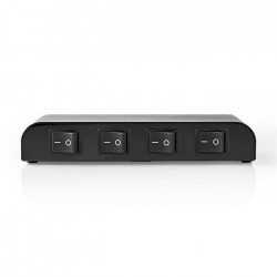NEDIS ASWI2604BK Συσκευή για σύνδεση 4 σετ ηχείων 4-16 Ω, σε 1 ενισχυτή. - NEDIS
