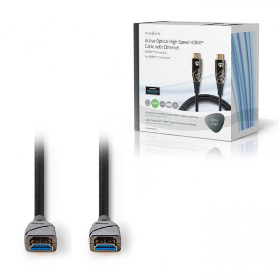 NEDIS CVBG3400BK400 Ενεργό οπτικό καλώδιο High Speed HDMI with Ethernet, HDMI αρσ. - HDMI αρσ. 40m. - NEDIS
