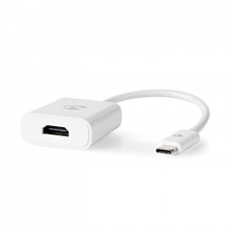 NEDIS CCGP64651WT02 Μετατροπέας USB 3.2 Gen 1x1 Type-C αρσ. - HDMI θηλ., 0.20m, σε λευκό χρώμα. - NEDIS