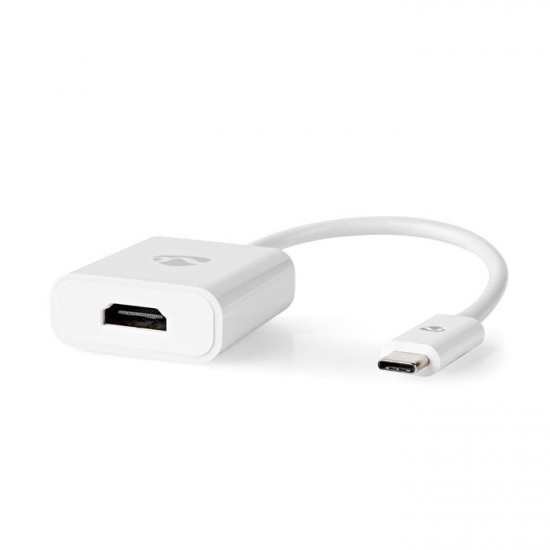 NEDIS CCGP64651WT02 Μετατροπέας USB 3.2 Gen 1x1 Type-C αρσ. - HDMI θηλ., 0.20m, σε λευκό χρώμα. - NEDIS