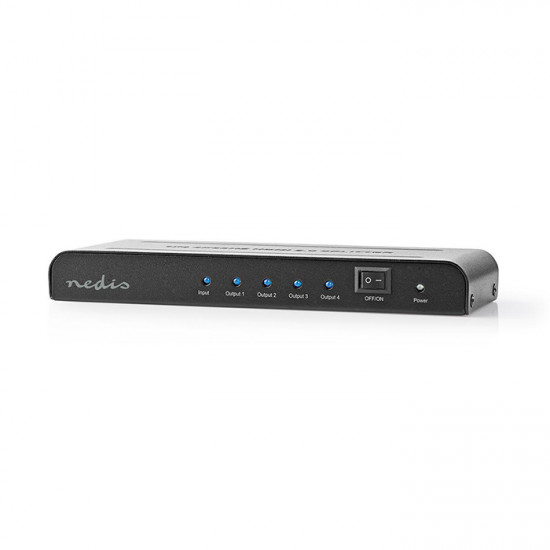 NEDIS VSPL3474AT Splitter HDMI 4 θυρών, με λειτουργία EDID και με υποστήριξη 4Κ και 3D. - NEDIS