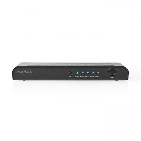 NEDIS VSWI3475AT HDMI Switch 5 θυρών, με υποστήριξη 4K2K @ 60FPS / HDCP2.2 και 3D. - NEDIS