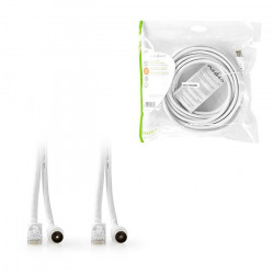 NEDIS CSGP4500WT50 Συνδυασμός καλωδίων IEC (Coax) αρσ. - RJ45 CAT6 και  IEC (Coax) θηλ - RJ45 CAT6, 5.0m. - NEDIS