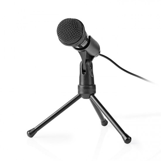 NEDIS MICTJ100BK Ενσύρματο μικρόφωνο με τρίποδα και καλώδιο 1.8m. - NEDIS