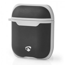 NEDIS APCE100BKGY Προστατευτική θήκη για Apple Airpods AirPods 1 και AirPods 2, σε μαύρο/γκρι χρώμα. - NEDIS