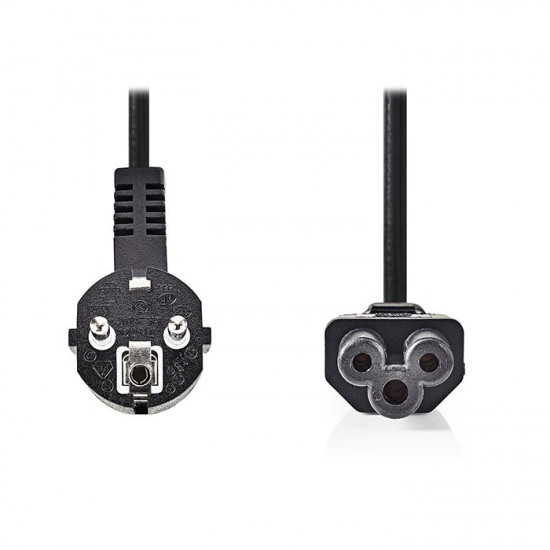 NEDIS CEGT10100BK20 Καλώδιο τροφοδοσίας Schuko αρσ. σε γωνία 90°- IEC-320-C5, 2m. - NEDIS