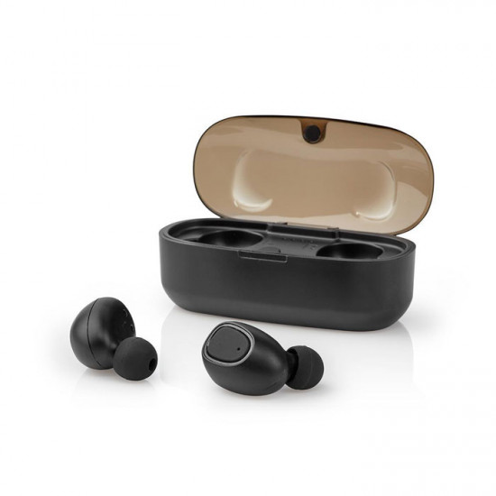 NEDIS HPBT5052BK TWS Bluetooth ακουστικά με θήκη ασύρματης φόρτισης. - NEDIS