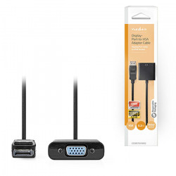 NEDIS CCGB37351BK02 Καλώδιο εικόνας DisplayPort αρσ. - VGA θηλ., 0.20m. - NEDIS