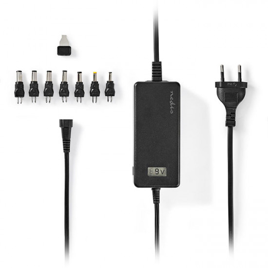 NEDIS ACPA105 Universal τροφοδοτικό 36W switching με συμπαγή σχεδιασμό έξοδο 5-24V και οθόνη ένδειξης τάσης. - NEDIS