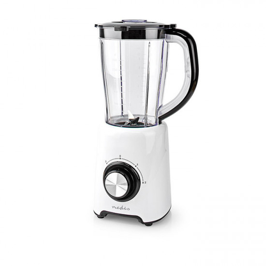 NEDIS KABL300CWT Μπλέντερ με πλαστική κανάτα 1.5L σε λευκό χρώμα, 800W. - NEDIS