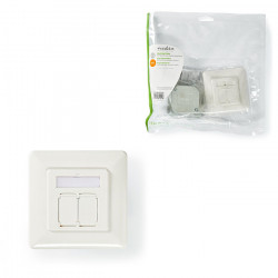 NEDIS CCGP89250IV Πρίζα τοίχου χωνευτή CAT6a, 2xRJ45, σε λευκό χρώμα. - NEDIS