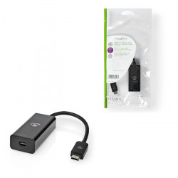 NEDIS CCGP64452BK02 Μετατροπέας USB 3.2 Gen 2x1 Type-C αρσ. - Mini DisplayPort, με ενσωματωμένο καλώδιο 0.20m. - NEDIS