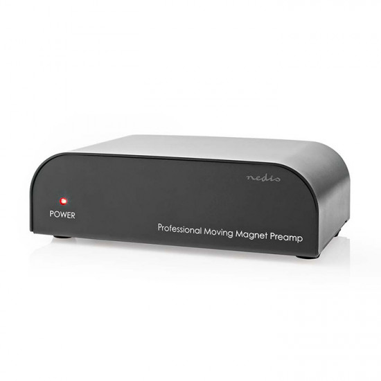 NEDIS AAMP2411BK Stereo προενισχυτής με είσοδο AUX / Phono, 1x RCA θηλ. - 1x RCA θηλ.. - NEDIS