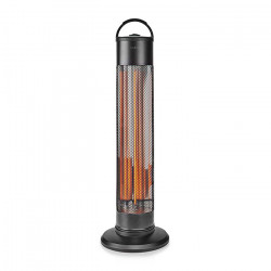 NEDIS HTPA20EBK Επιδαπέδια ηλεκτρική θερμάστρα με carbon tube στήλη, 1200W. - NEDIS