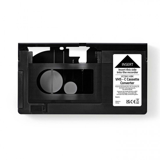 NEDIS VCON110BK Αντάπτορας για κασέτες VHS-C σε VHS. - NEDIS