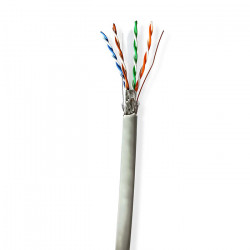 NEDIS CCBG8524GY100S Καλώδιο δικτύου CAT 6, S/FTP, σε κουλούρα 100m. - NEDIS