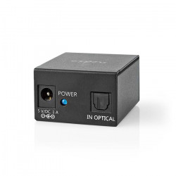 NEDIS ASPL2512BK Αμφίδρομο ψηφιακό splitter ήχου οπτικής ίνας (Toslink), 2 θυρών. - NEDIS