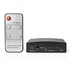 NEDIS ASWI2514BK Switch 4 εισόδων TosLink σε μια έξοδο TosLink. - NEDIS