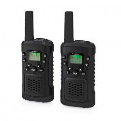 NEDIS WLTK0610BK Walkie talkie με εμβέλεια έως και 6 km, σε μαύρο χρώμα. - NEDIS