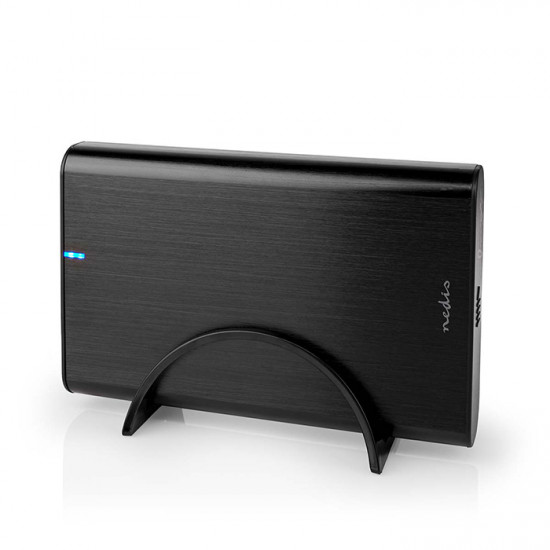 NEDIS HDDE35410BK Εξωτερική θήκη αλουμινίου για σκληρούς δίσκους HDD 3,5