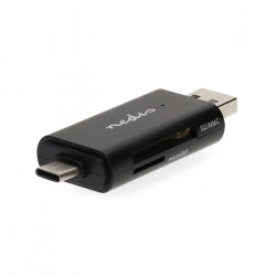 NEDIS CRDRU2110BK Card Reader USB High Speed με διπλή σύνδεση Type-A & Type-C. - NEDIS