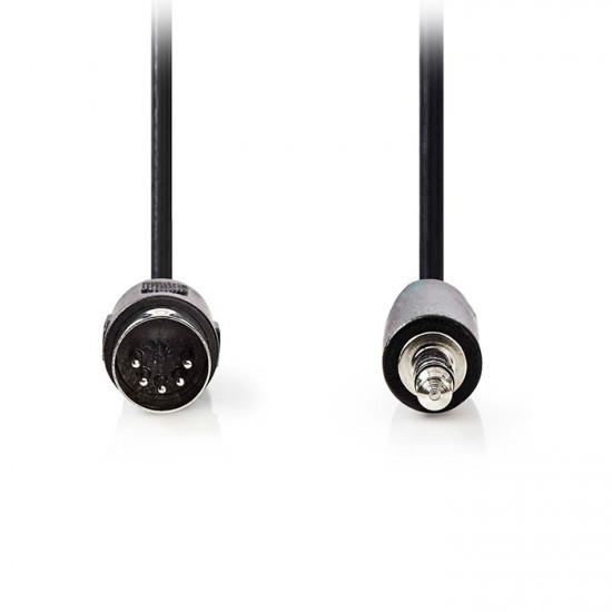 NEDIS CAGL20100BK20 Καλώδιο DIN 5-Pin αρσ. - 3,5mm Stereo αρσ, 2.00m. - NEDIS