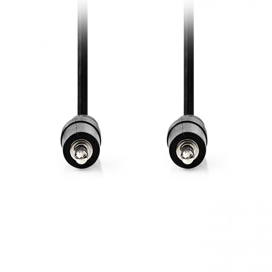 NEDIS CAGL22000BK05 Καλώδιο ήχου 3,5mm αρσ. Stereo - 3,5mm αρσ. Stereo, 0.5m σε μαύρο χρώμα. - NEDIS