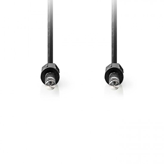 NEDIS CAGL23000BK20 Καλώδιο ήχου stereo 6.35mm αρσ. - 6.35mm αρσ., 2.00m σε μαύρο χρώμα. - NEDIS