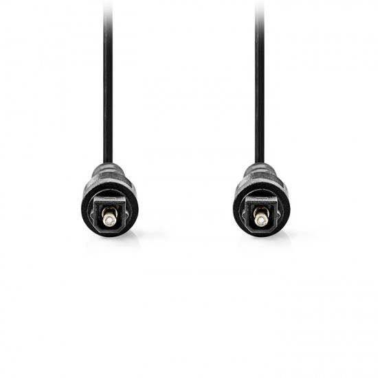 NEDIS CAGL25000BK10 Καλώδιο οπτικής ίνας, TosLink αρσ. - αρσ., 1.00m σε μαύρο χρώμα. - NEDIS