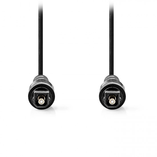 NEDIS CAGL25000BK100 Καλώδιο οπτικής ίνας, TosLink αρσ. - αρσ., 10.0m σε μαύρο χρώμα. - NEDIS