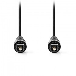 NEDIS CAGL25000BK50 Καλώδιο οπτικής ίνας, TosLink αρσ. - αρσ., 5.00m σε μαύρο χρώμα. - NEDIS