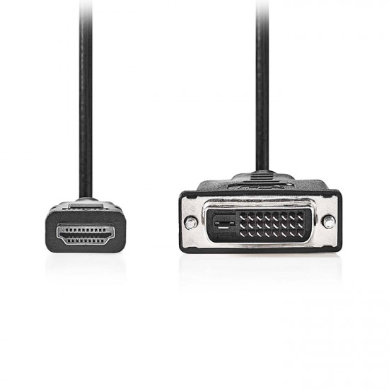 NEDIS CCGL34800BK30 Καλώδιο High Speed HDMI αρσ. - DVI-D 24+1-Pin αρσ., 3.00m σε μαύρο χρώμα. - NEDIS
