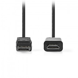 NEDIS CCGL37100BK30 Καλώδιο εικόνας DisplayPort αρσ. - HDMI αρσ., 3.00m. - NEDIS
