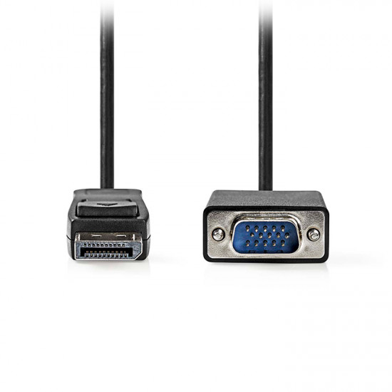 NEDIS CCGL37301BK20 Καλώδιο εικόνας DisplayPort αρσ. - VGA αρσ., 2.00m σε μαύρο χρώμα. - NEDIS