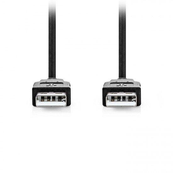 NEDIS CCGL60000BK10 Καλώδιο USB High-Speed A αρσ. - USB A αρσ., 1.00m. - NEDIS
