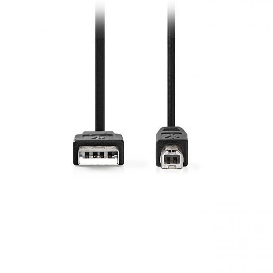 NEDIS CCGL60100BK20 Καλώδιο USB High-Speed A αρσ. - USB B αρσ., 2.00m σε μαύρο χρώμα. - NEDIS