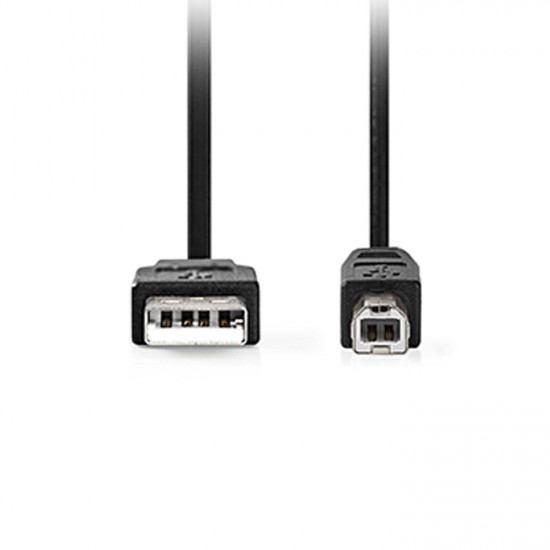 NEDIS CCGL60100BK30 Καλώδιο USB High-Speed A αρσ. - USB B αρσ., 3.00m σε μαύρο χρώμα. - NEDIS