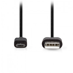 NEDIS CCGL60500BK20 Καλώδιο USB High-Speed A αρσ. - USB Micro-B αρσ., 2.00m - NEDIS