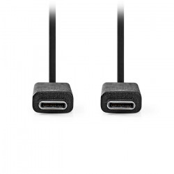 NEDIS CCGL64750BK10 Καλώδιο USB 3.2 Gen 2x1 Type-C αρσ. - USB Type-C αρσ., 1.00m σε μαύρο χρώμα. - NEDIS