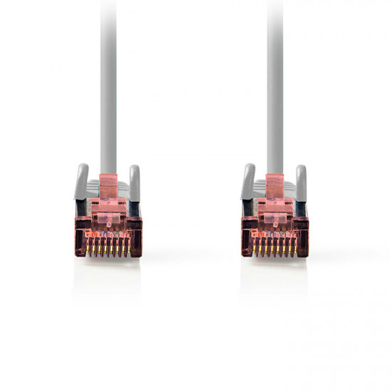 NEDIS CCGL85221GY20 Καλώδιο δικτύου CAT 6, S/FTP, 2.00m σε γκρι χρώμα. - NEDIS