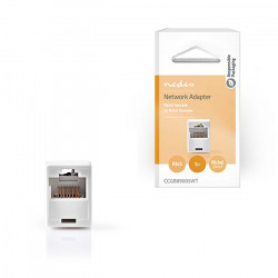NEDIS CCGB89005WT Μούφα CAT 5e UTP, RJ45 θηλ. - θηλ. σε λευκό χρώμα. - NEDIS