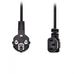 NEDIS CEGL10020BK50 Καλώδιο τροφοδοσίας Schuko αρσ. σε γωνία 90° - IEC-320-C13 θηλ., 5.00m. - NEDIS