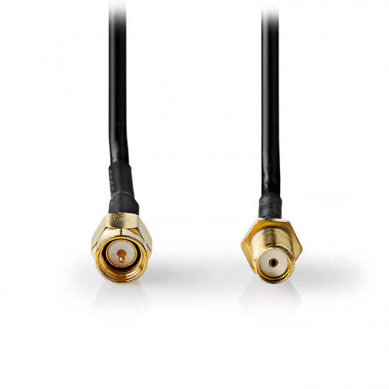 NEDIS CSGL02010BK10 Kαλώδιο SMA αρσ. - SMA θηλ. με επίχρυσα βύσματα, 1.00m. - NEDIS