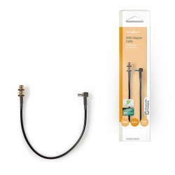 NEDIS CSGB02125BK02 Καλώδιο SMA θηλ. - TS9 υπό γωνία 90°, 0.20m σε μαύρο χρώμα. - NEDIS
