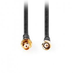NEDIS CSGL02400BK100 Kαλώδιο SMA αρσ. - SMA θηλ. με επίχρυσα βύσματα, 10.00m. - NEDIS