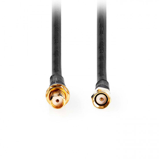 NEDIS CSGL02400BK100 Kαλώδιο SMA αρσ. - SMA θηλ. με επίχρυσα βύσματα, 10.00m. - NEDIS