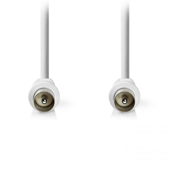 NEDIS CSGL40200WT30 Καλώδιο IEC (Coax) αρσ. - IEC (Coax) αρσ., 3.00m σε λευκό χρώμα. - NEDIS