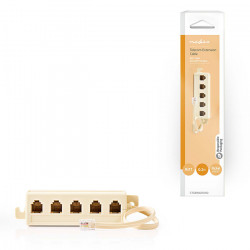 NEDIS CTGB90825IV02 Τηλεφωνικό splitter RJ11 1:5, με καλώδιο 0.20m. - NEDIS