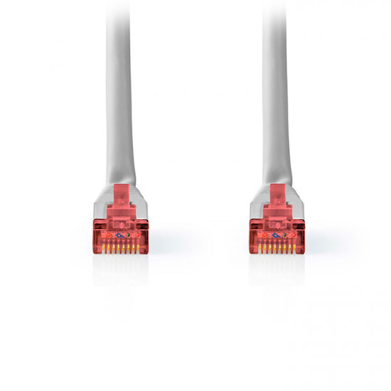 NEDIS CCGL85220GY10 Καλώδιο δικτύου CAT 6, S/FTP, 1.00m σε γκρι χρώμα. - NEDIS