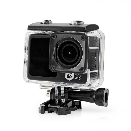 NEDIS ACAM51BK Action κάμερα Ultra HD 4K Wi-Fi, με διπλή οθόνη TFT 2